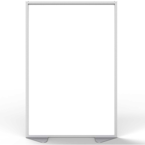 Partition, Aluminum Frame, Porcelain, 48" x 72", White