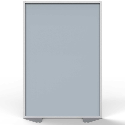 Partition, Aluminum Frame, Vinyl, 48" x 72", Silver