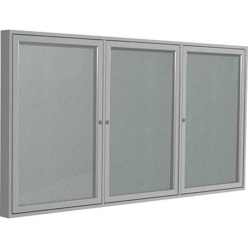 Board, Enclosure, 3 Door, Alarm, 48 X 96, Silver
