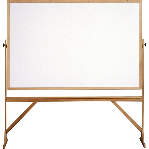 Dry Erase Board, Reversible, Vertical, Wood, 72"x48", WE