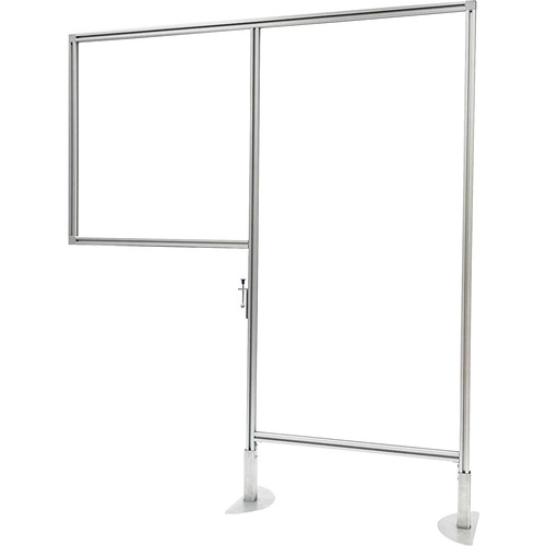 Panel, F/Workstation, Sitting, Porcelain, 47" x 57", Clear