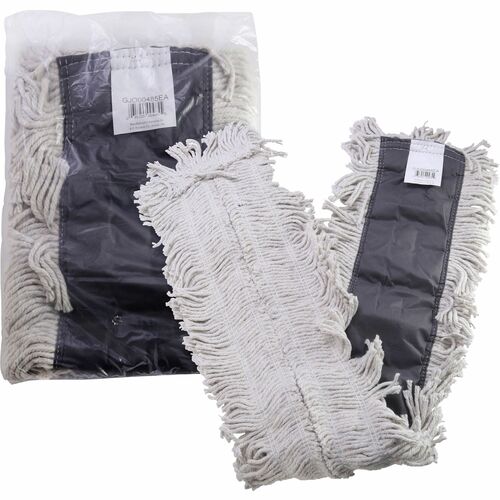 Dust Mop Refill, Cotton, Disposable, 48" x 5", Natural