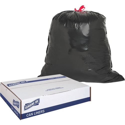 Trash Can Liners, 30 Gal., 1.05 Mil, 30" x 32", Black 42/CT