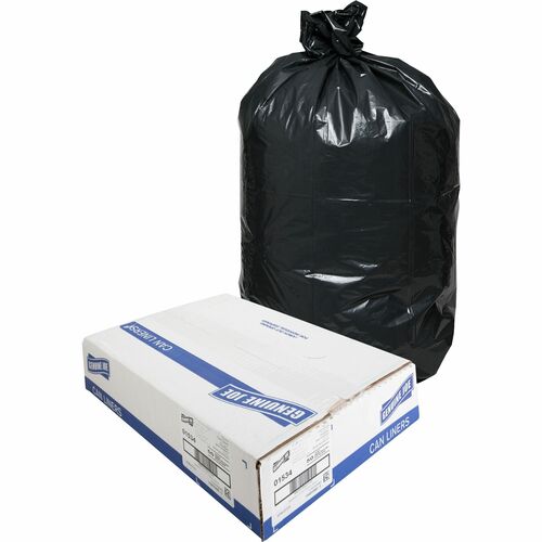 Trash Bags, Heavy-Duty, 1.5 Mil, 40-45 Gallon, Black 50/CT