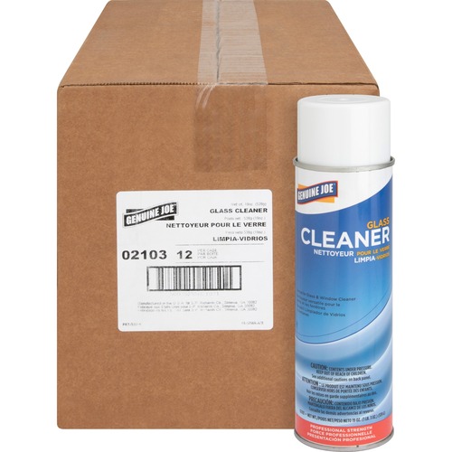 Cleaner, Glass, Aerosol, 19 Ounce 12/CT