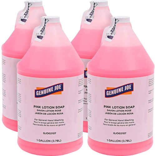Hand Soap, Lotion, 1 Gallon, Pink 4/CT
