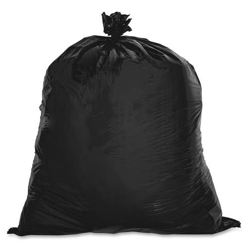 Can Liners, 7-10 Gallon, 0.6 Mil, 24"x23", Black 500/CT