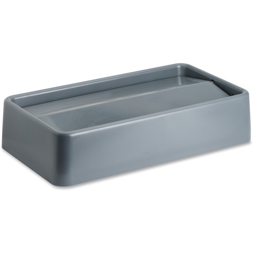 Swing Lid, F/23-Gal Space Saver, 20-1/4"x11-1/2"x4-5/8", Gray