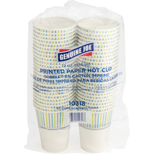 Paper Cups, Hot, 12 oz, MI 50/PK