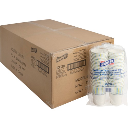 Paper Cups, Hot, 12 oz, MI 1000/CT