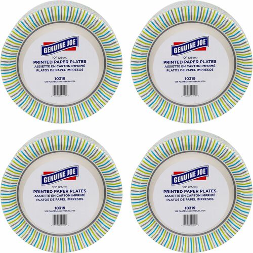 Paper Plates, Soak-Proof, 10" Round, MI 500/CT