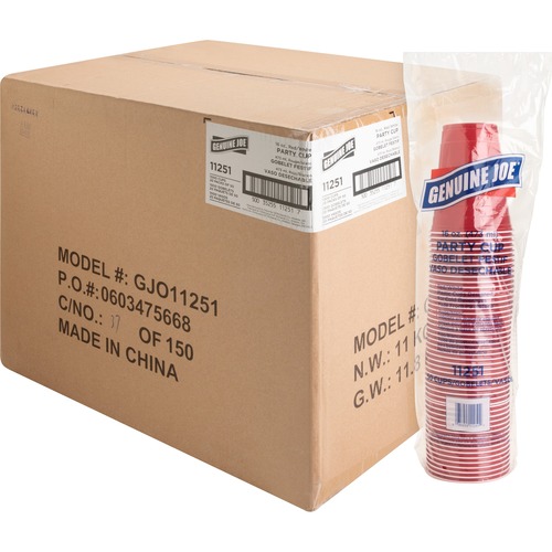 Party Cups, 16oz, Red 1000/CT