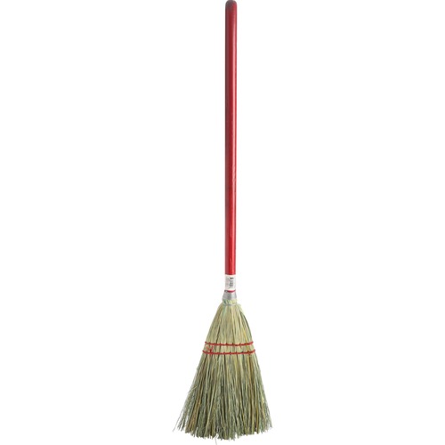 Toy Broom, Corn Fiber Bristles, 24" L Handle, Natural