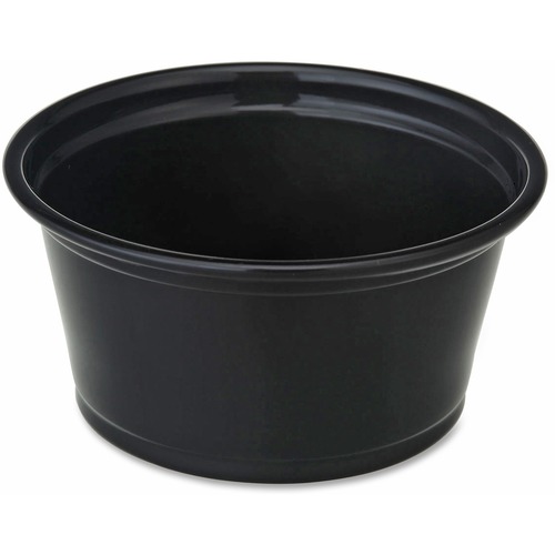 Portion Cups, 2 oz, Black, 50 Count 50/CT