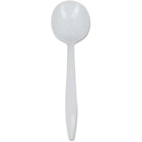 Soup Spoons, Plastic, Medium-Weight, White 1000/CT