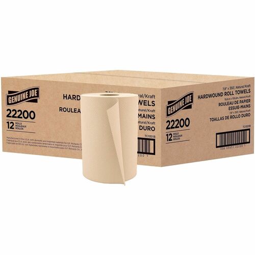 Towel, Hardwound, 7-7/8 x 350, 2" Core 12/CT
