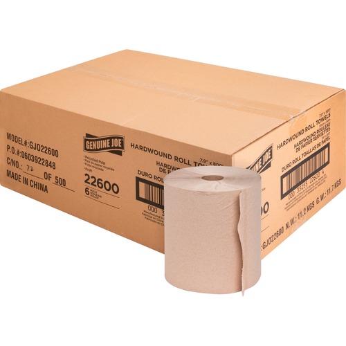 Hardwound Roll Towels, 2" Core, 7-7/8" x 800', NL 6/CT