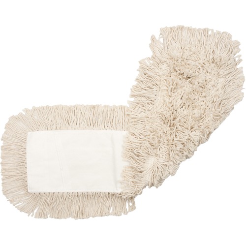 Dust Mop Refill, Cotton, Launderable, 24" x 5", Natural