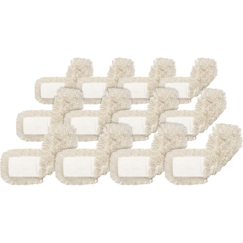 Dust Mop Refill, Cotton, Launderable, 24" x 5", Natural 12/CT