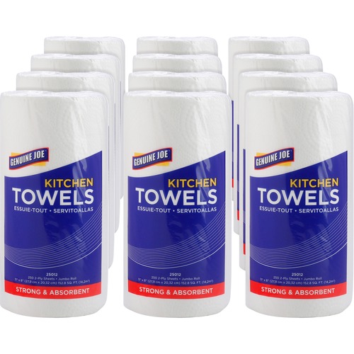 Towel, Kitchen, 2-Ply, Stainless Steel 12/CT