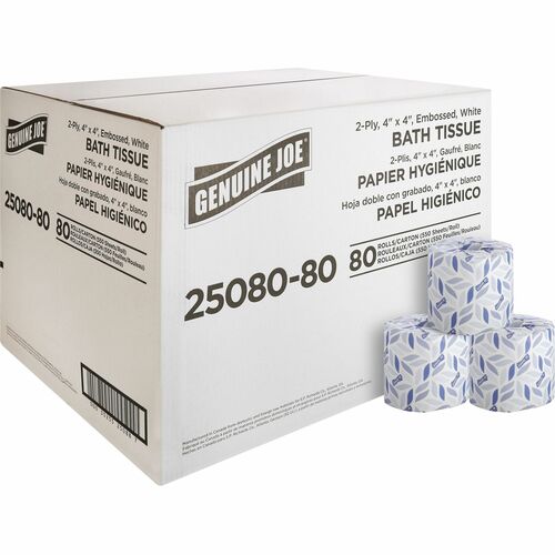 Tissue, Bath, 2 Ply, White 80/CT