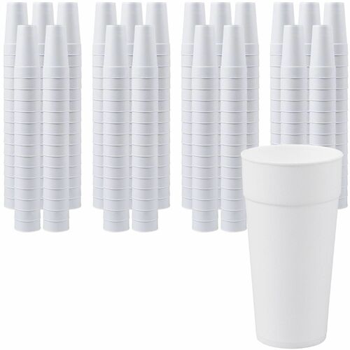 Styrofoam Cups, 24 Ounce, White 300/CT
