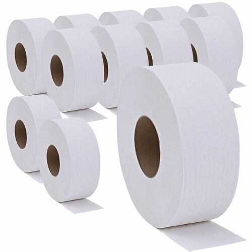 Bath Tissue Rolls, Jumbo, 2-Ply, 3-1/4" x 650', We 12/CT