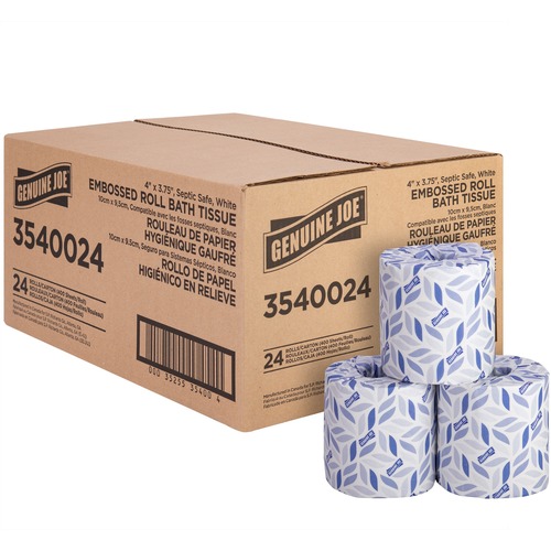 Bathroom Tissue, 2-Ply, 400 Sheets, 4"x3-3/4", Wet End 24/CT