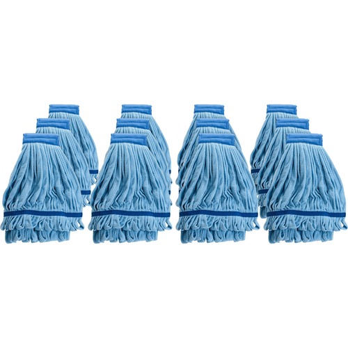 Mop Head Refill, Microfiber, Medium 12/CT