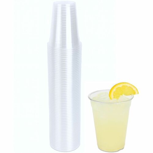 Cups, For Cold Drinks, Plastic, 9oz, Clear 50/PK