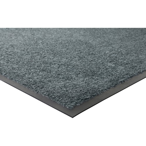Wiper Mat, Indoor, Nylon Carpet/Rubber Back, 43-1/2"x66", Gray