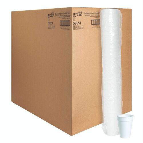 Foam Cups, 10oz, White, 25 Count 40/CT