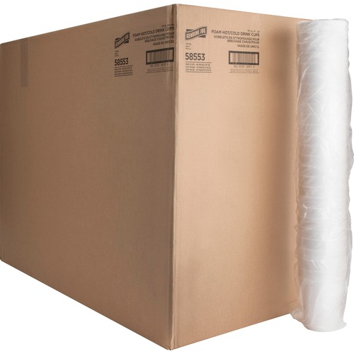 Foam Cups, 14oz, White, 25 Count 40/CT