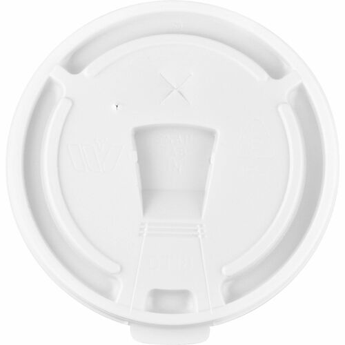 Lids, For Foam Cups, 12-24 Oz, White, 100 Count 10/CT