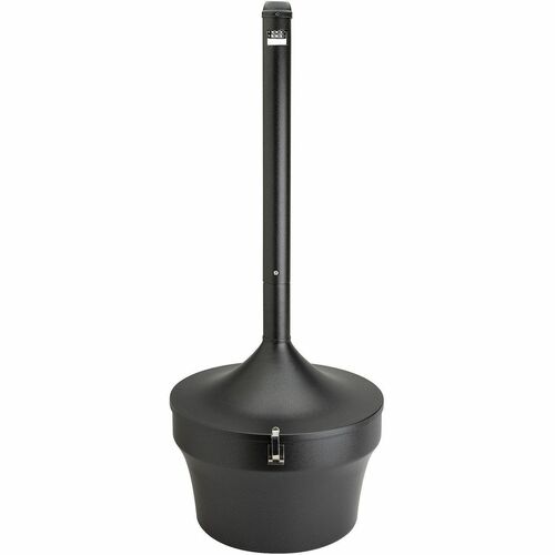 Smoking Receptacle, Capped Tube, 4.25 Gallon, 16"x37", Black