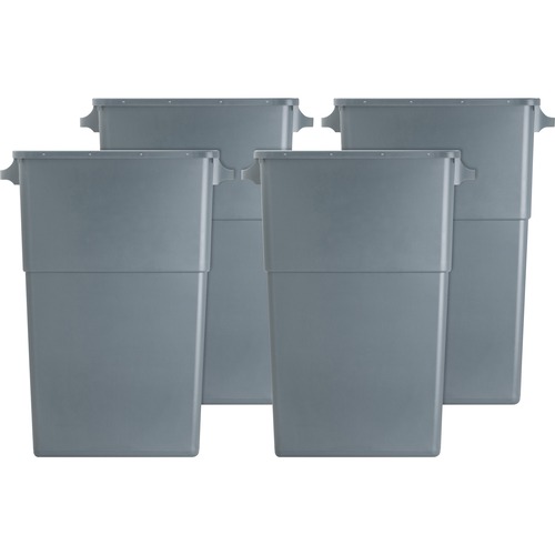 Container, 23 Gallon, Slim, Gray 4/CT