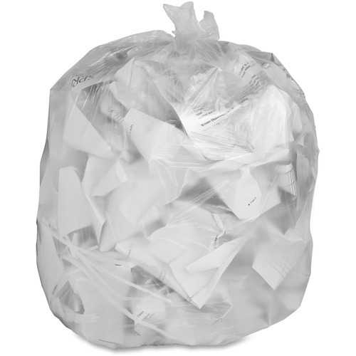 Can Liners, 55-60 Gallon, 12 Mic/.47 Mil, 38" x 58", Translucent 200/CT