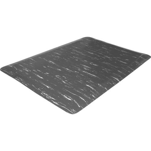 Mat, Anti-Fatigue, Marble Top, 2' x 3' x 1/2", Gray Marble