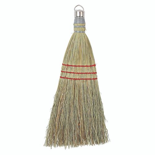 Whisk Broom, Metal Cap, Hang-Up Ring, Natural