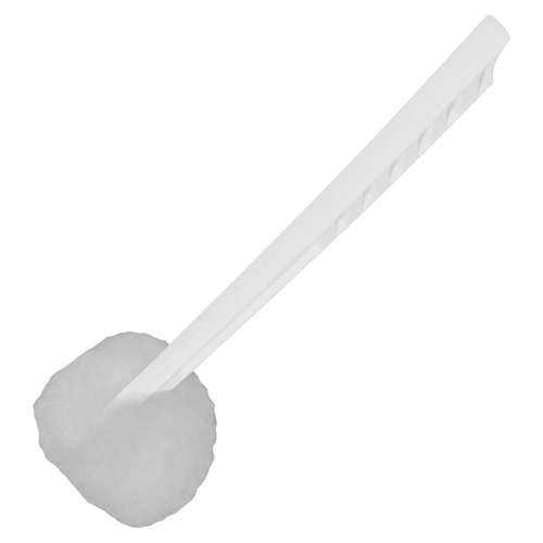Toilet Bowl Mop, 12" Long Handle, White 100/CT