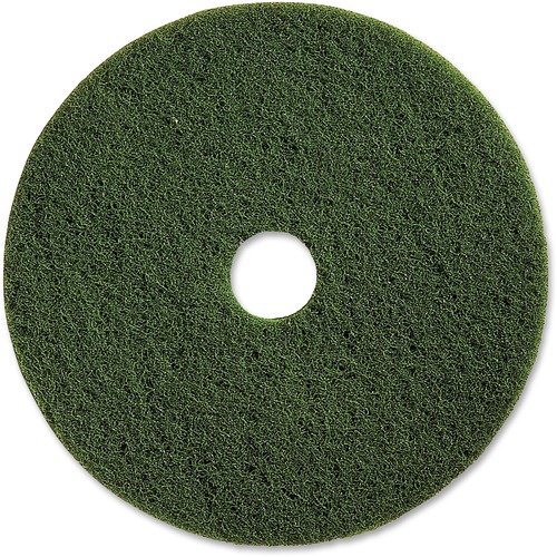 Scrubbing Floor Pads, Heavy-Duty, 20", Green 5/CT
