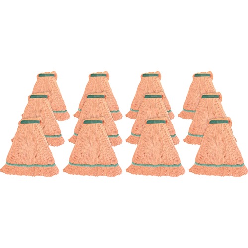 Wet Mop, Narrow Band, Blend, Looped, Medium, Orange 12/CT