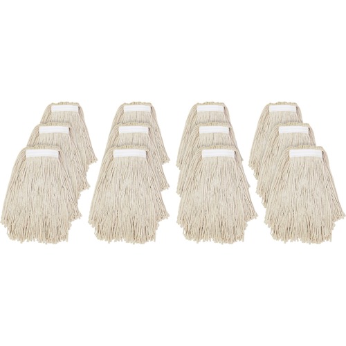 Cut End Cotton Mop, No.16, Natural 12/CT