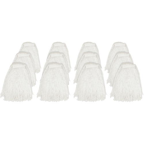 Rayon Cut End Narrow Band Mop, 24 Ounce, Natural 12/CT