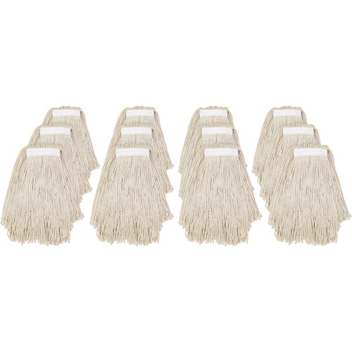 Mophead, 4-Ply, Narrow Band, Cut End, 24 oz, Natural 12/CT