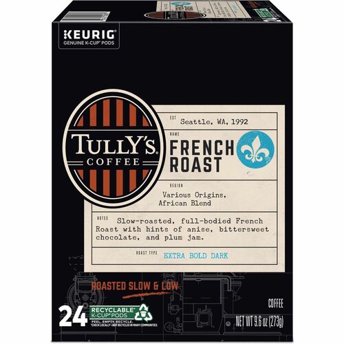 KCup, Tullys, French Roast 24/BX