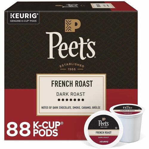 Coffee, K-Cup, Peet's, French Roast, 22/BX 4/CT