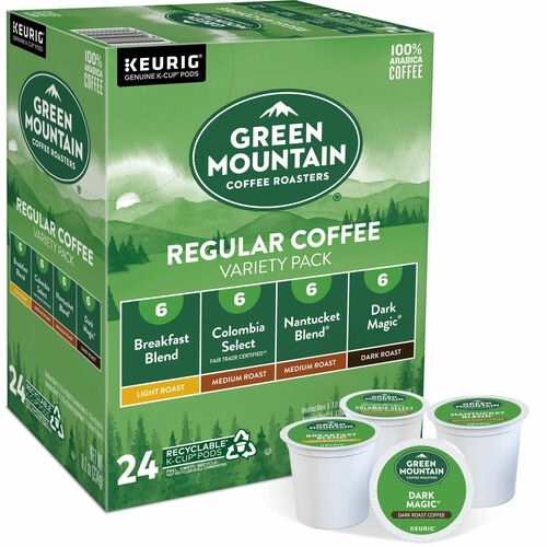Coffee, Variety, Dark/Medium/Light Roast, K-Cup 24/BX