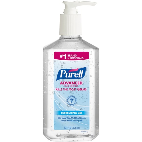 Sanitizer, Bottle, Pump, 12 Ounce