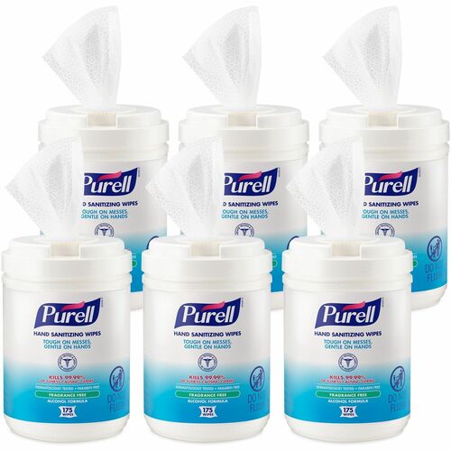 Wipes, Alcohol, Formaldehyde, Sanitizer, 175 6/CT